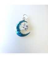 Jezlaine Sterling Silver Enameled Blue Moon Charm - $7.60