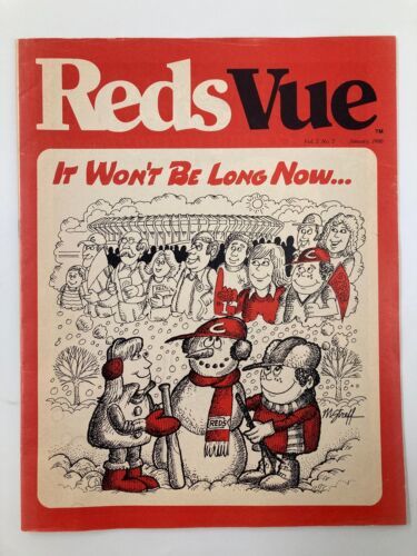 January 1980 Vol. 2 #2 Reds Vue The Start of Ball Season Program - $18.97
