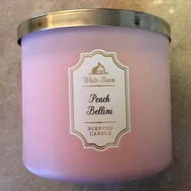 Bath & Body Works Peach Bellini Candle 14.5 oz 411 g 3 Wick Candle - $29.99