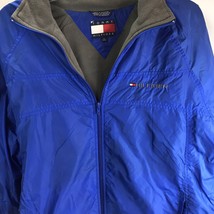 Vtg Tommy Hilfiger Nylon Windbreaker Jacket lined S Flag Logo Y2K 2001 As-is - £11.84 GBP