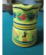 HB  Quimper France Pitcher Creamer 5 &quot;  She  Decor  C1980s Yellow - €63,82 EUR