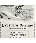 Crescent Scorcher Bicycles 1894 Advertisement Victorian Western Wheel AD... - $465.61 MXN