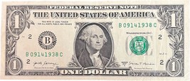 $1 One Dollar Bill 09141938 birthday anniversary September 14, 1938 - $29.99