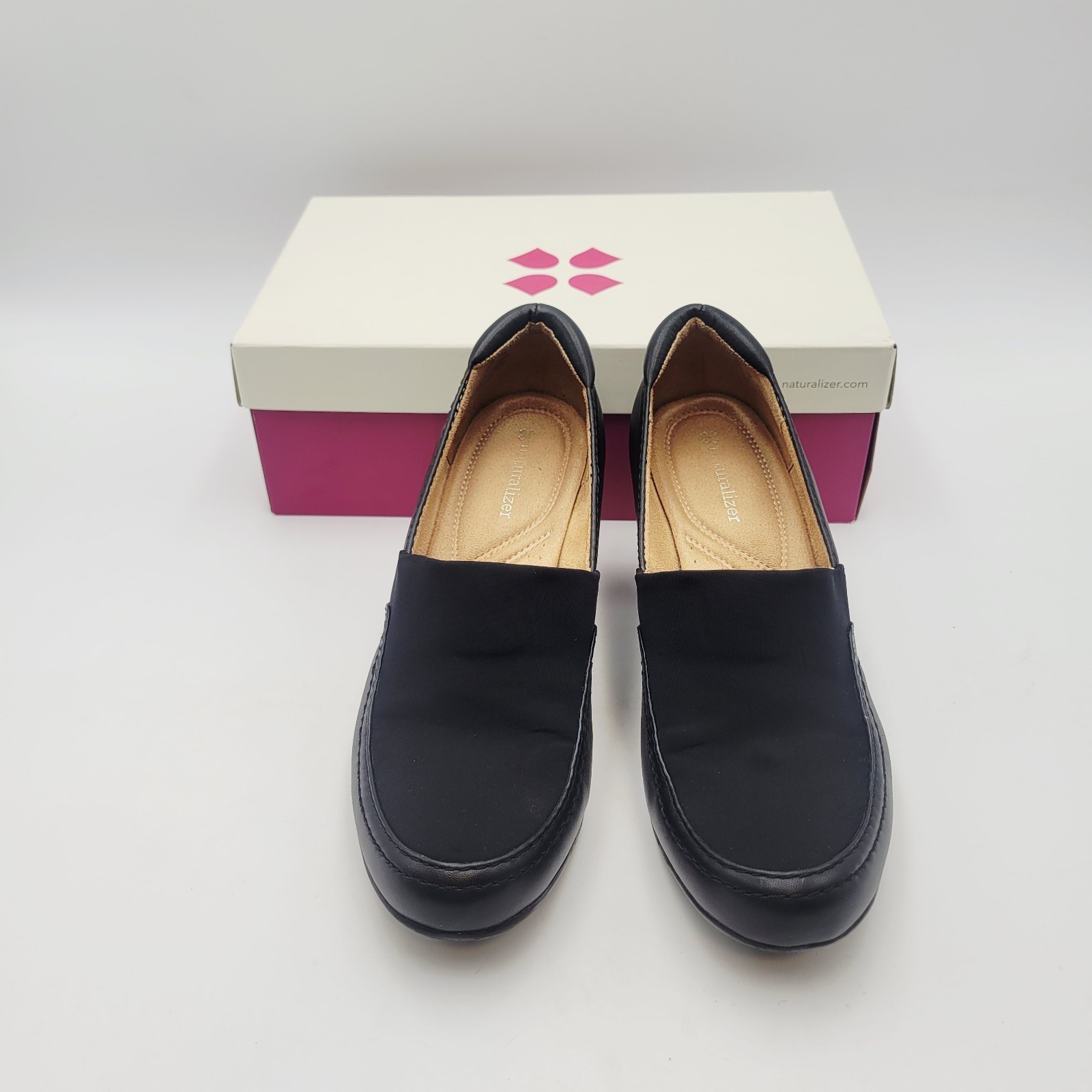 Naturalizer Black Leather Shoes Womens Sz 8 Quebec Vtg Item image 4