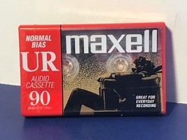 Maxell Blank audio cassette tape factory sealed vtg 90 minutes normal bias music - £7.08 GBP
