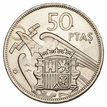 1957 (71) Espagne 50 Pestesas Hors-Circulation État Km #778 - £21.04 GBP