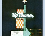 Uptowner Inn Motel Sign Parkersburg West Virginia WV UNP Chrome Postcard... - $6.88