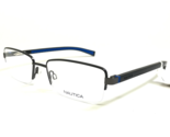 Nautica Eyeglasses Frames N7309 005 Gunmetal Gray Matte Black Blue 54-18... - $93.28
