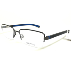 Nautica Eyeglasses Frames N7309 005 Gunmetal Gray Matte Black Blue 54-18... - £74.56 GBP