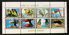 Umm Al Qiwain - Exotic Birds II sheetlet - CTO - £2.39 GBP