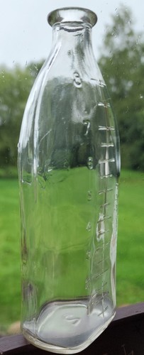 Vintage 1950's ~ Glass ~ Nursing/Baby Bottle ~ 8 Oz ~ Embossed Crawling Infant-2 Item image 5