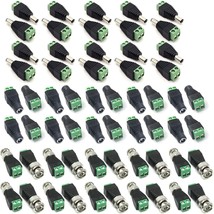 20Pc Male And 20Pc Female 2.1X5.5Mm Dc Power Cable Jack Adapter Connector Plug L - £21.92 GBP
