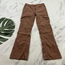 Mountain Hardwear Womens Bootcut Hiking Pant Size 2 Pink Tan Cargo Pockets - $33.65