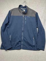 Orvis Full Zip Fleece Jacket Mens Xl Running Outdoor Sport Blue Long Sleeve - £36.45 GBP