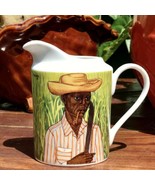 Arte de Cafe Limited Series Creamer Cup Virgilio Mendez Folk Art Cane Fi... - £47.92 GBP