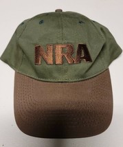 NRA Brown &amp; Green Baseball Cap Hat Adjustable - £9.42 GBP