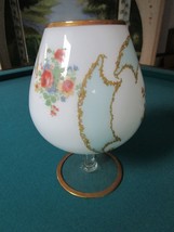 Salviati Murano Italy Vase Footed Bowl Hand Painted 11 X 71/2&quot; - £105.60 GBP
