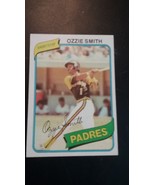 1980 Topps Ozzie Smith Topps rookie baseball card #393  - £15.97 GBP