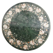 Marble Coffee Top Table Inlaid Mother of Pearl Floral Marquetry Furniture H913 - £703.13 GBP+