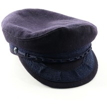 Aegean VTG Greek Fisherman&#39;s Hat Cap size 57, 7-1/8 Navy Blue Nylon Wool... - $41.04