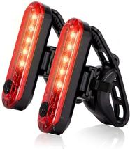 2 Pack Bike Tail Lights Waterproof Bicycle Rear Light Safety Warning Lamp - £15.68 GBP