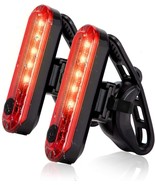 2 Pack Bike Tail Lights Waterproof Bicycle Rear Light Safety Warning Lamp - £14.91 GBP