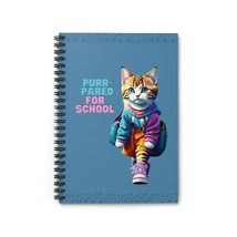 Purr-pared for School Spiral Notebook - Ruled Line - £10.20 GBP