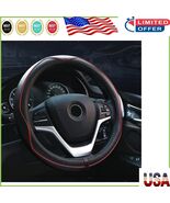 Universal 15 Inch Leather Steering Wheel Cover - Odor-Free with Sporty R... - $455.80 MXN