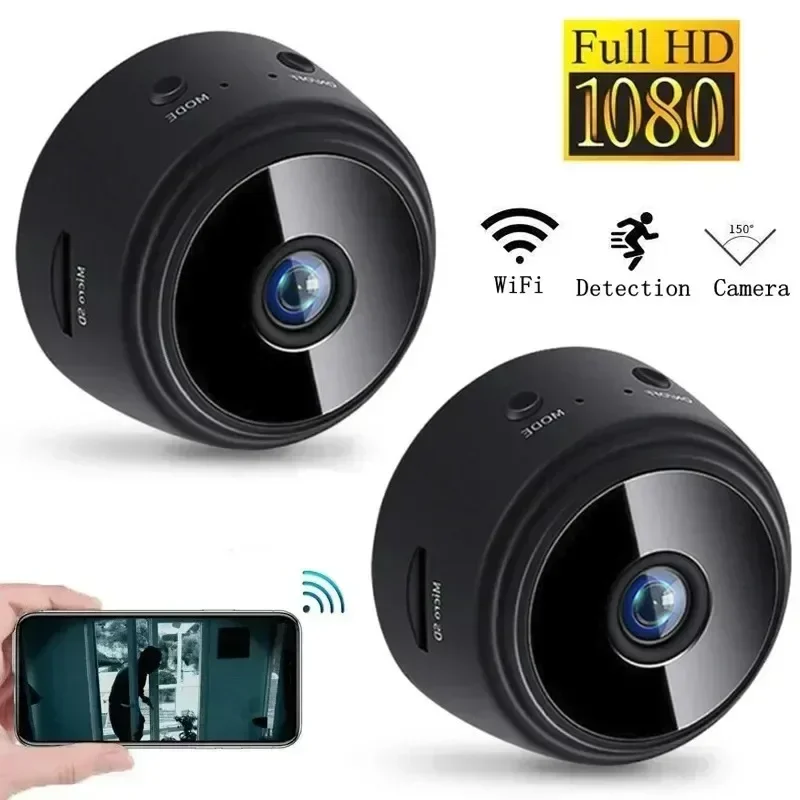 Mini A9 Cameras WiFi Wireless 1080p Vehicle Camera Voice Recorder Home Camcorder - £10.97 GBP+