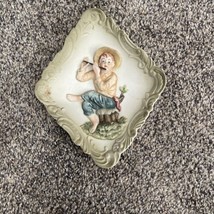 Left on Hand Painted Wall Plaque Boy - $10.00