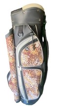 Cheetah Print Golf Bag 1 Strap 13-Dividers Putter Well Rain Hood &amp; Coole... - £107.78 GBP