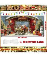 Christmas North Pole Garage Door Banner Cover 6 x 13 Santa Sleigh Holiday Decor