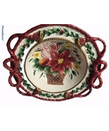 VTG FITZ &amp; FLOYD FATHER CHRISTMAS Centerpiece Bowl 19/508 w/ BOX  1995 R... - €90,28 EUR