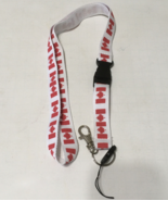 Canadian red leaf maple flag print lanyard key holder travel souvenir - €17,15 EUR