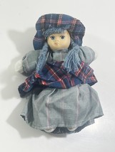 Vintage Peasant Girl Porcelain Head Doll - $184.34 MXN