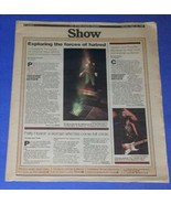 ERIC CLAPTON SHOW NEWSPAPER SUPPLEMENT VINTAGE 1988 - $34.27 CAD