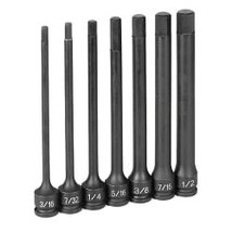Grey Pneumatic 3/8" DR 7PC 6" LNGTH FRACTIONAL HEX DRIVER SET - $175.49