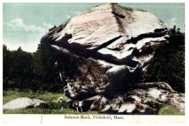 Balance Rock Pittsfield Massachusetts Postcard - £17.46 GBP