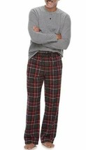 Mens Pajamas Croft &amp; Barrow 2 Pc Henley Top &amp; Pants Knit Flannel Winter-... - $26.73