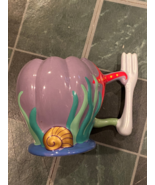 Disney 4.5&quot; Ariel Signed The Little Mermaid Ceramic Mug *Pre-Owned* OR2 - $20.91 CAD