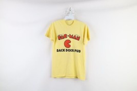 Vintage 80s Pac Man Mens Small Spell Out Backdoor Pub Short Sleeve T-Shirt USA - £39.52 GBP
