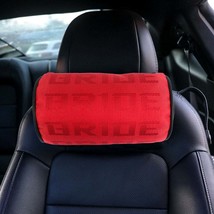 Brand New 1PCS JDM Bride Red Gradation Neck Headrest pillow Fabric Racing Seat M - £15.62 GBP