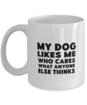 Dog Lover Mugs My Dog Likes Me White-Mug  - £13.63 GBP