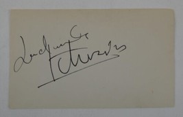 Ludmilla Tcherina Signed 3x5 Index Card Autographed Ballerina Actress - $49.49