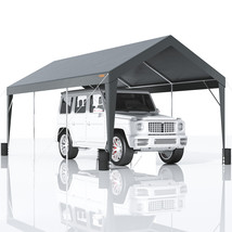 Outdoor Carport Canopy 10x20 Heavy Duty Carport Shelter Garage Storage Shed Tent - £258.18 GBP