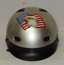 Rodia RHD200V DOT Motorcycle Half Helmet Silver Size XS Xtra Small with ... - $69.25