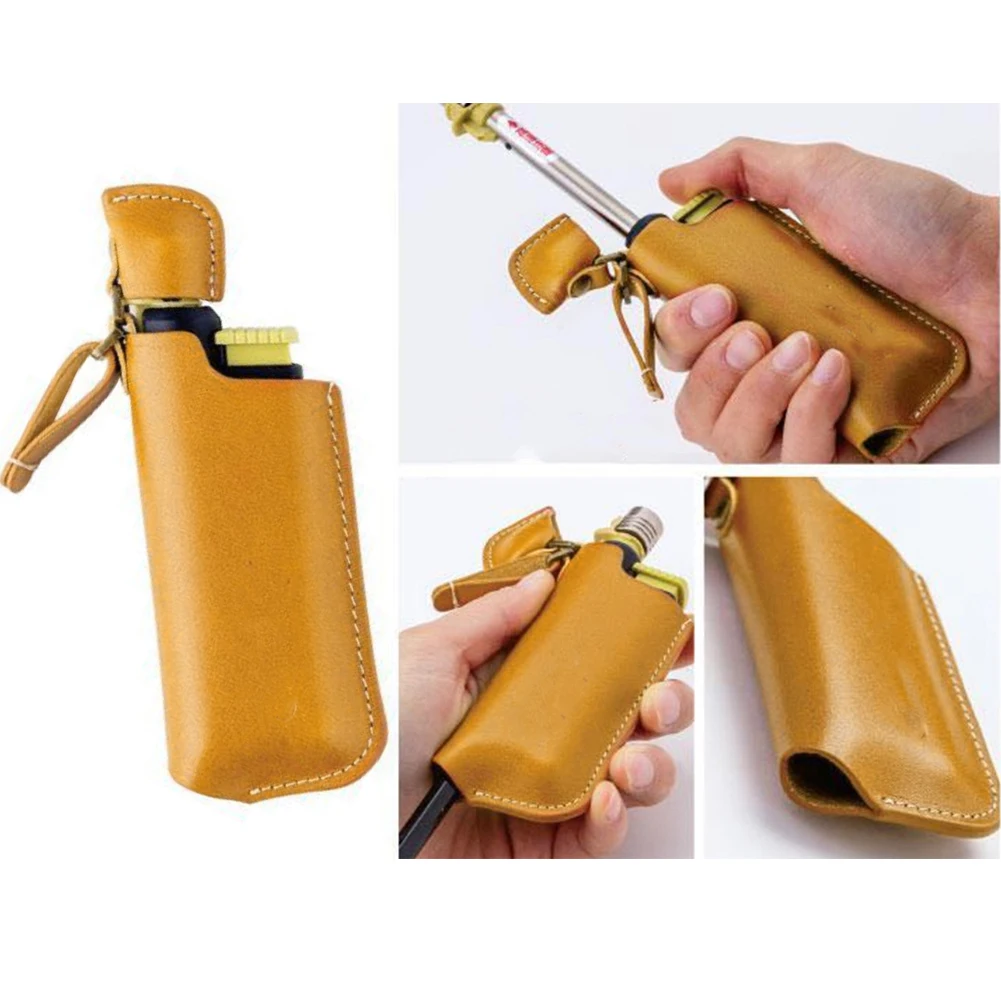 Igniter Holster Windproof Outdoor Camping Hiking PU Leather Igniter Protective - £11.31 GBP+