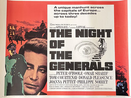 The Night of the Generals 1967 vintage movie poster - £78.63 GBP