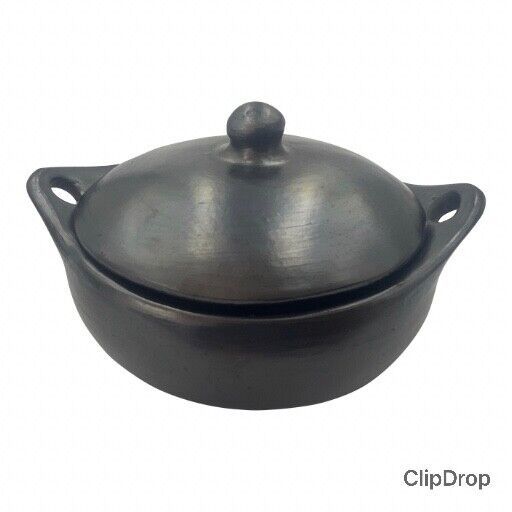 Clay Pot for Cooking Earthen Pots Pan Diameter 8&quot;  1.5 Liters Unglazed L... - $87.12