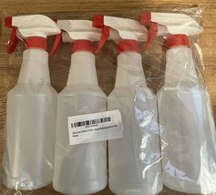 Spray Bottles (4 Pack,16 Oz) Frosted White, Refillable Empty Spray Bottles NEW - £14.18 GBP
